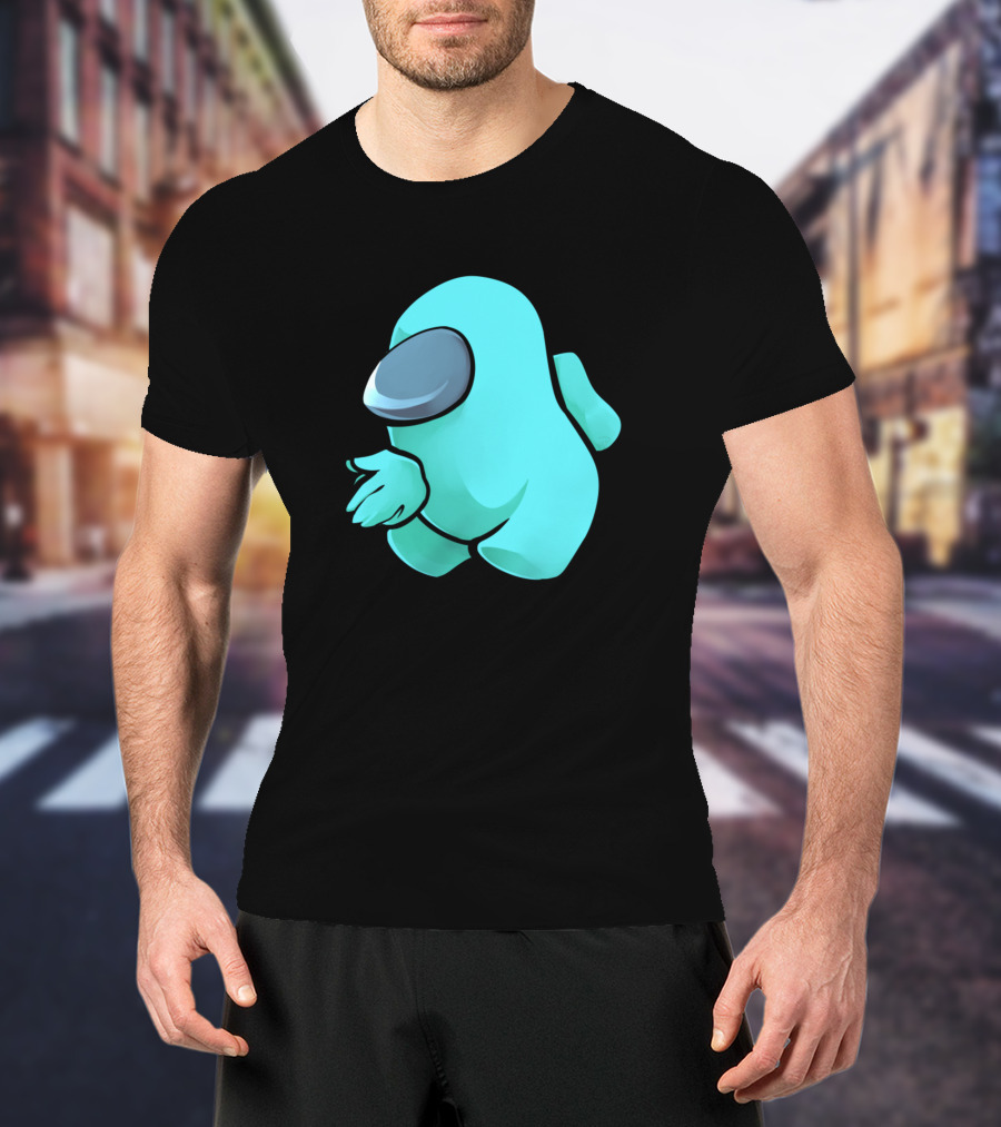 Sus Light Blue Crewmate Character T-Shirt