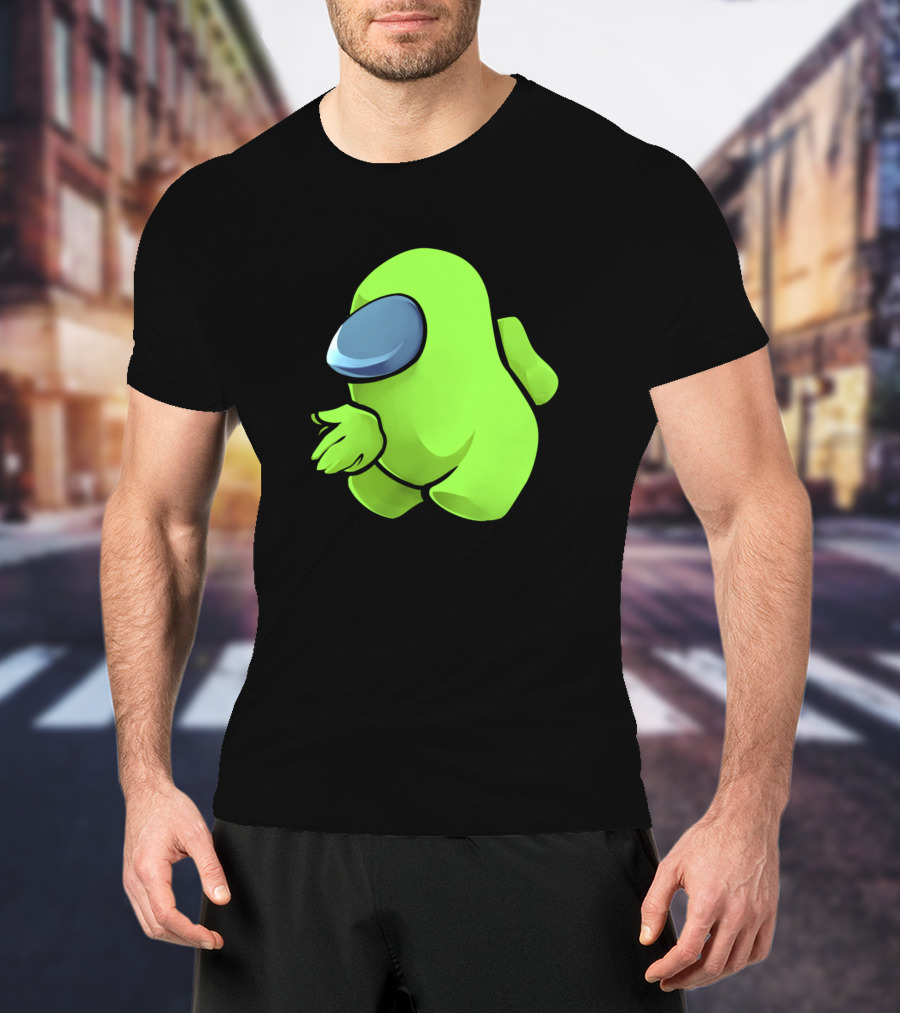Sus Light Green Crewmate Character T-Shirt