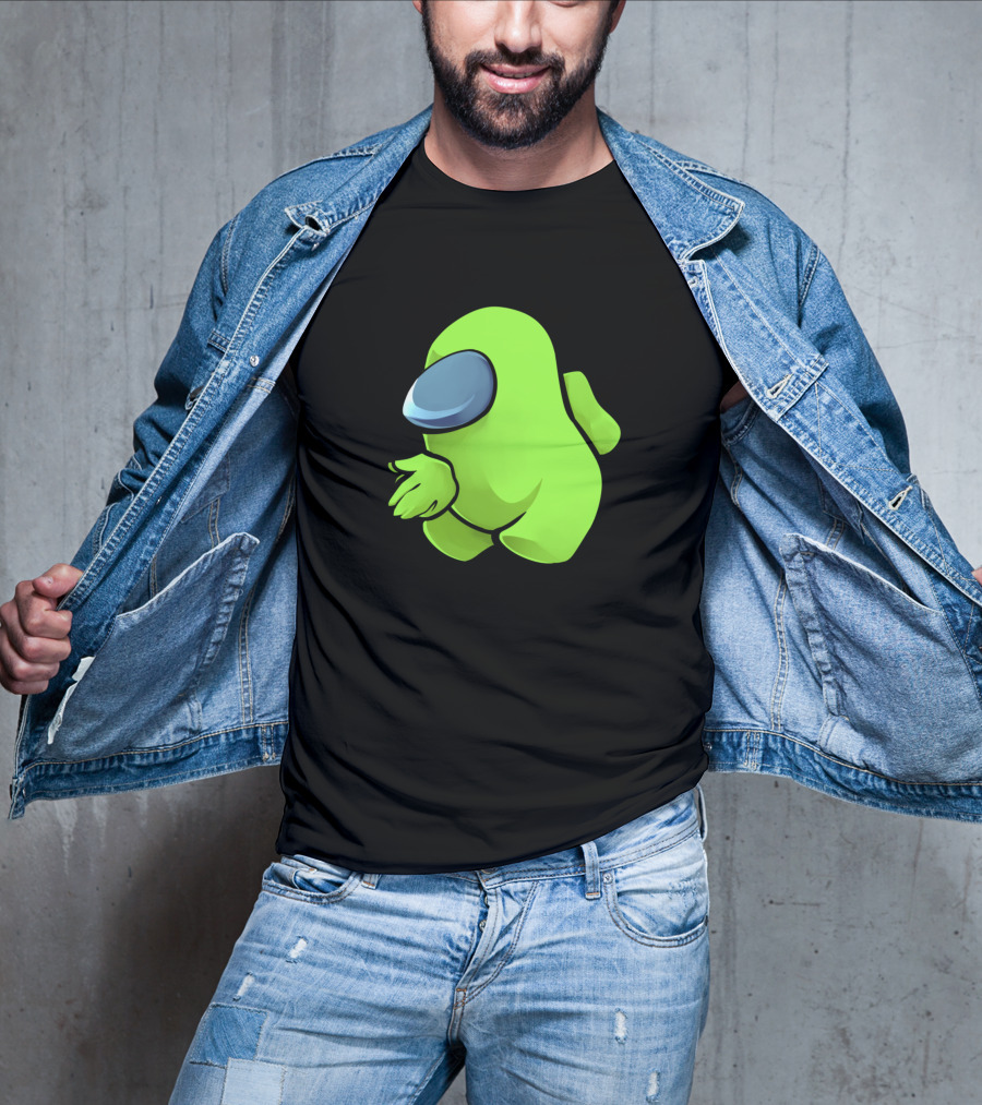 Sus Light Green Crewmate Character T-Shirt
