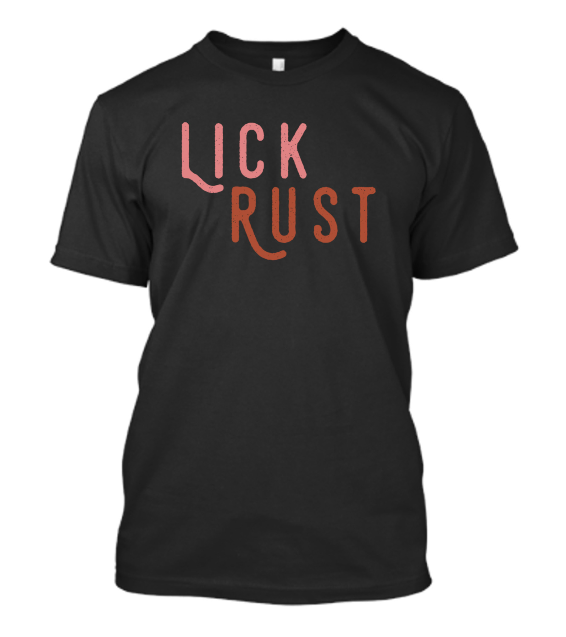 Lick Rust Vintage Typography T-Shirt