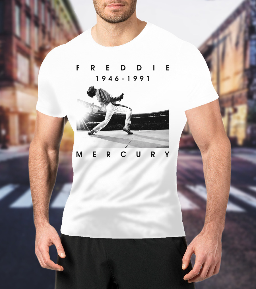 Freddie Mercury 1946-1991 Iconic Stage Performance T-Shirt