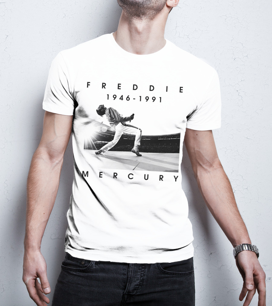 Freddie Mercury 1946-1991 Iconic Stage Performance T-Shirt