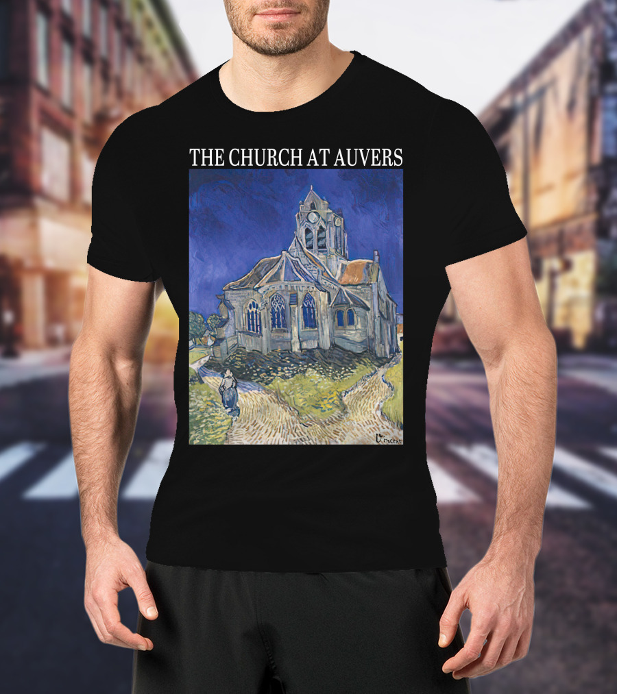 Van Gogh The Church At Auvers Painting By Vincent Van Gogh T-Shirt