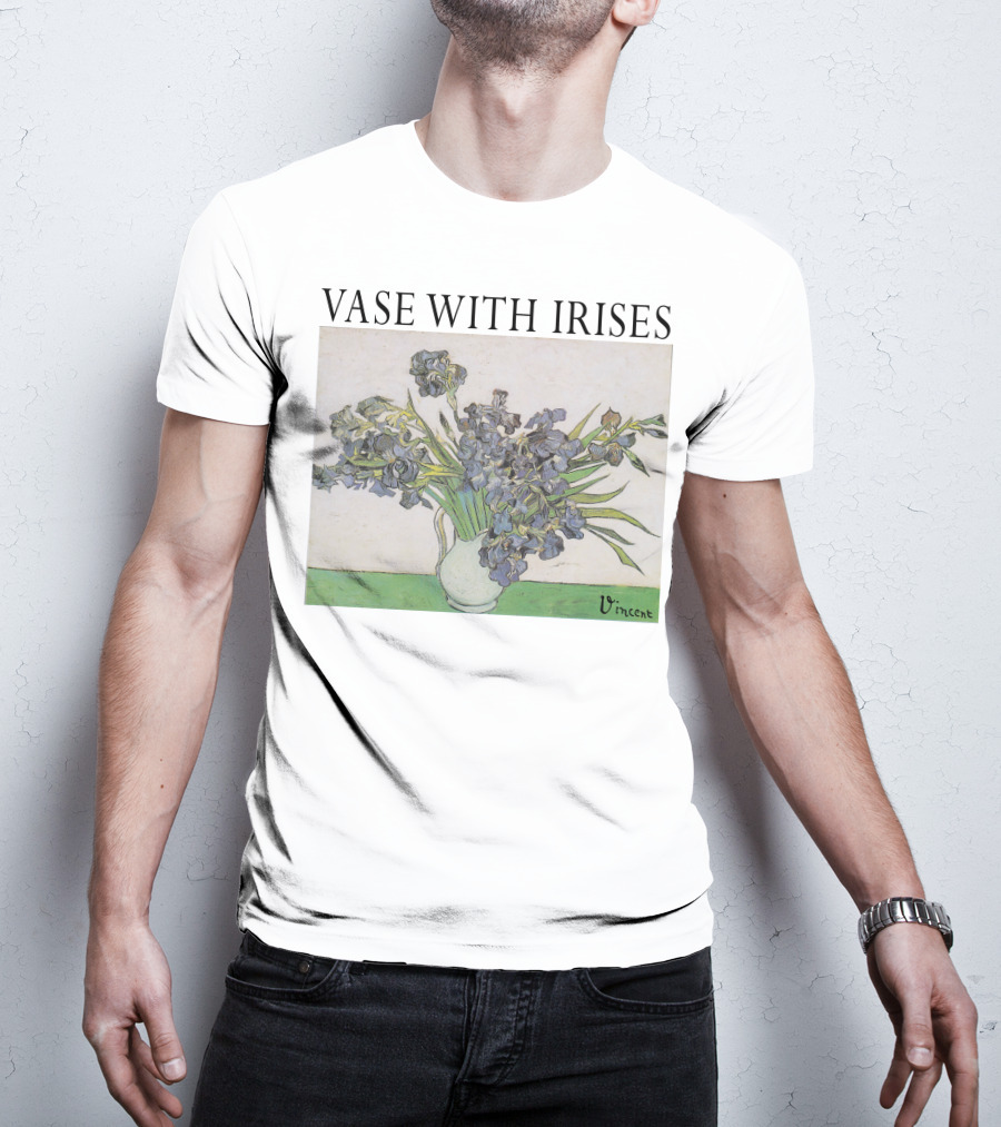 Vase With Irises Vincent T-Shirt