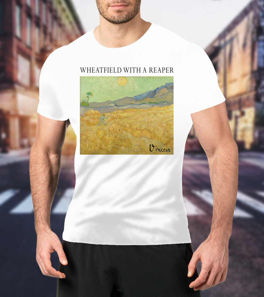 Wheatfield With A Reaper Vincent T-Shirt