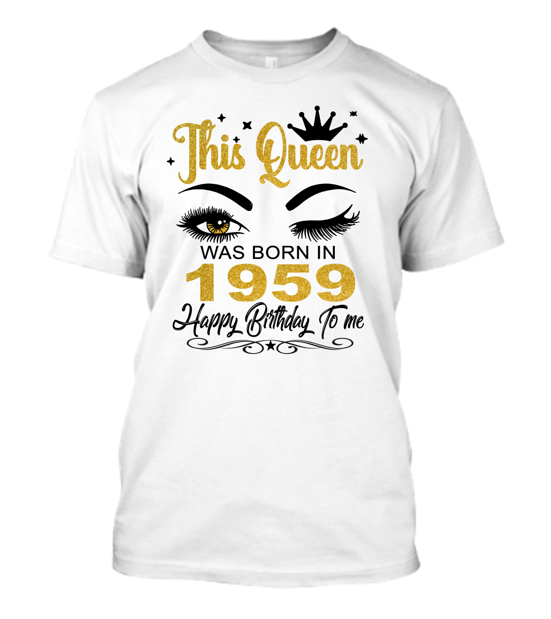 This Queen Was Born In 1959 Happy Birthday To Me T-Shirt