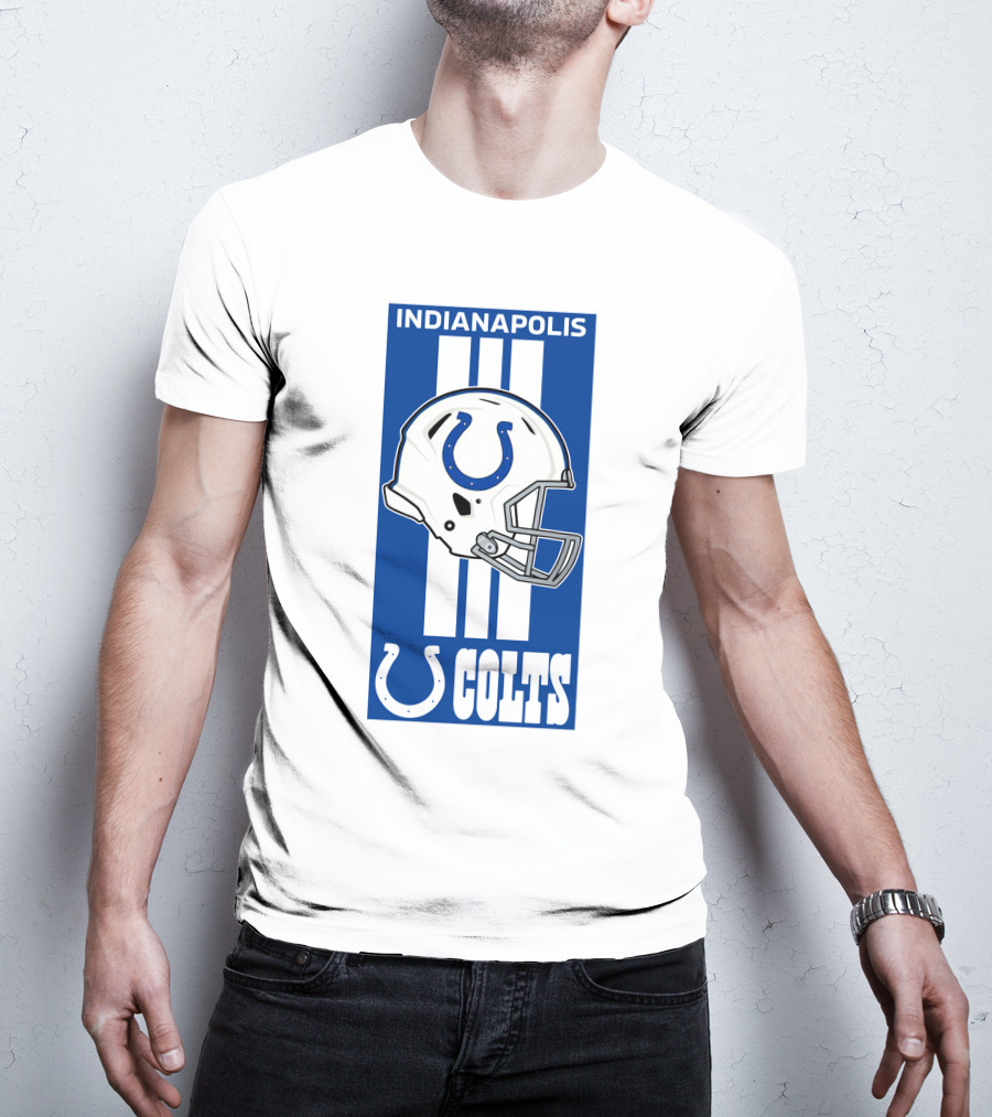 Indianapolis Colts Helmet Logo T-Shirt