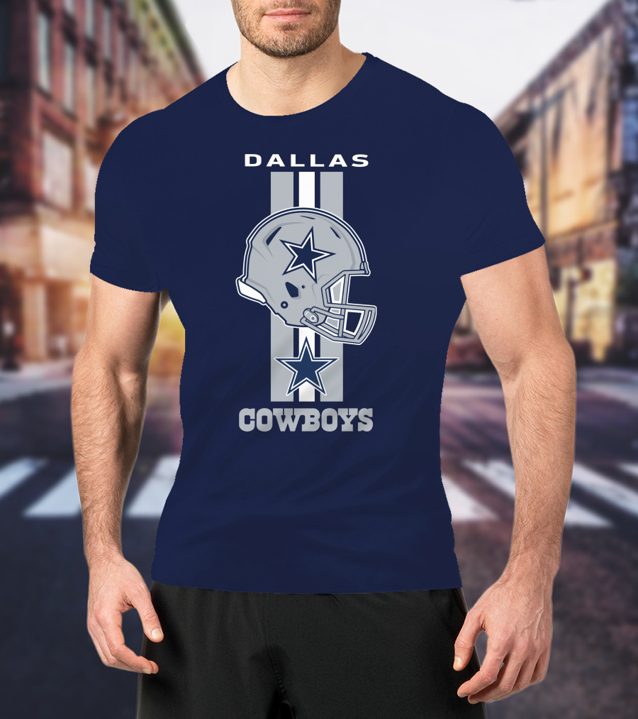 Dallas Cowboys Helmet Star Emblem T-Shirt
