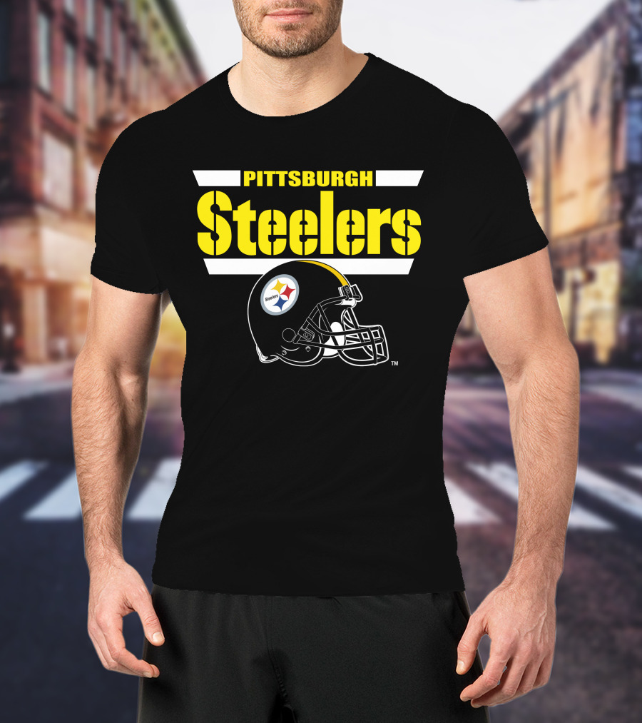 Pittsburgh Steelers Helmet Logo NFL Fan Gear T-Shirt