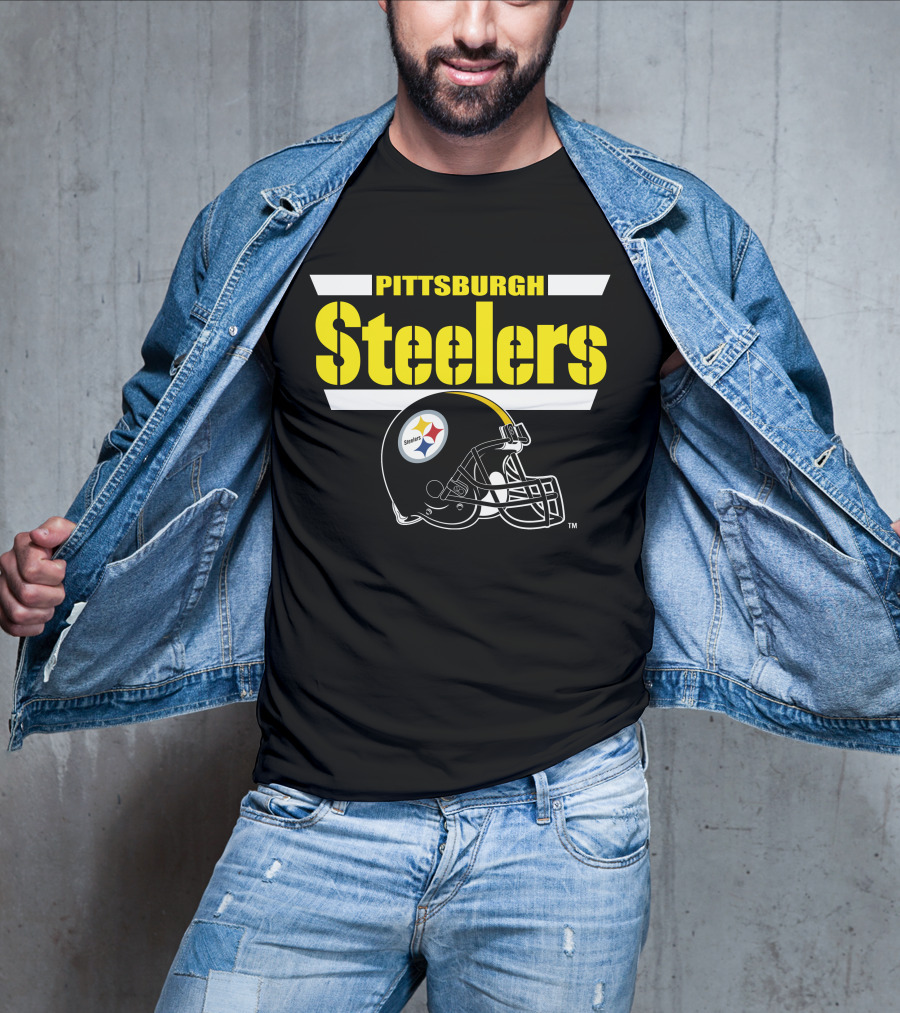 Pittsburgh Steelers Helmet Logo NFL Fan Gear T-Shirt