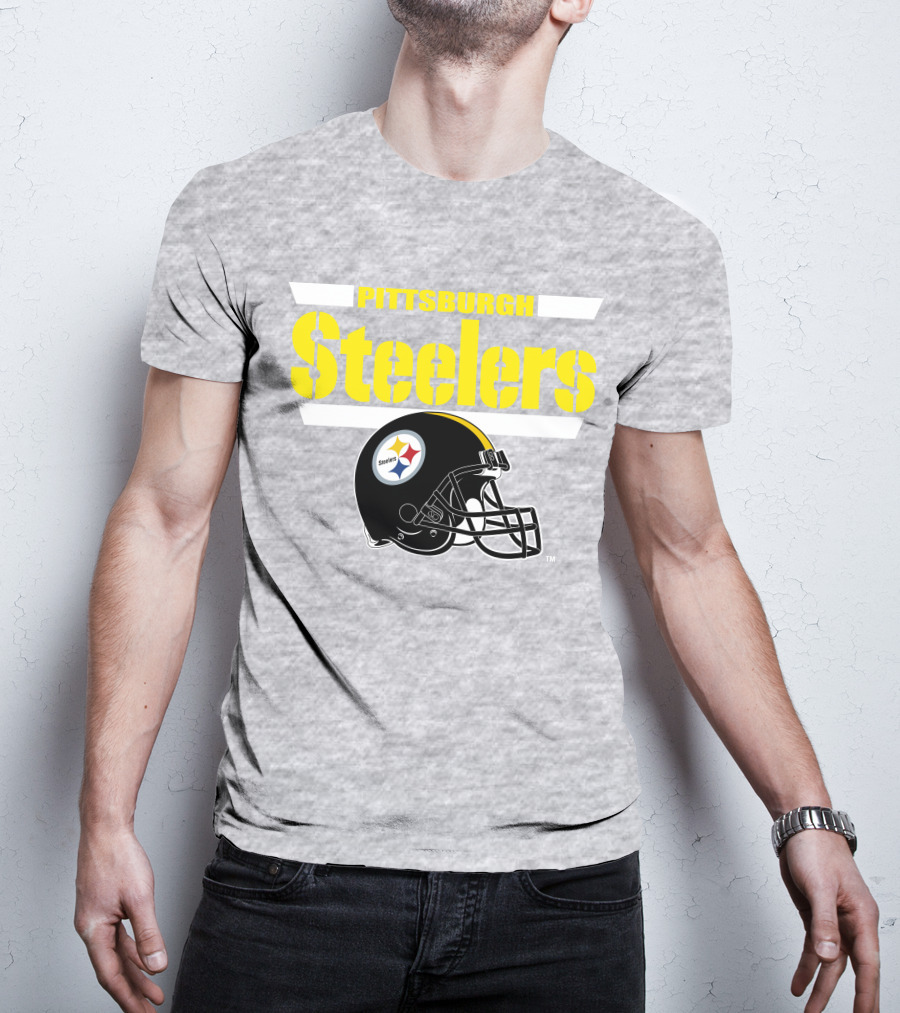 Pittsburgh Steelers Football Helmet NFL Team T-Shirt