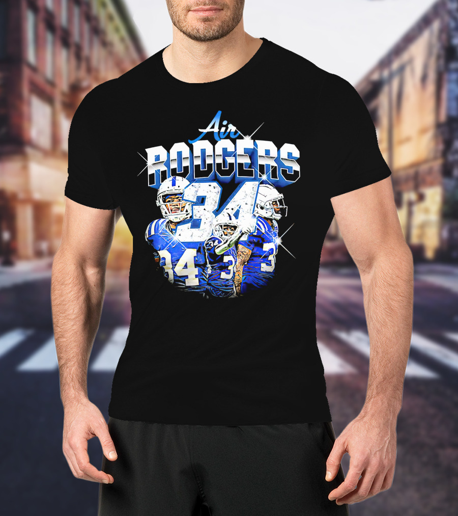 Air Rodgers 34 Indianapolis Colts Players T-Shirt