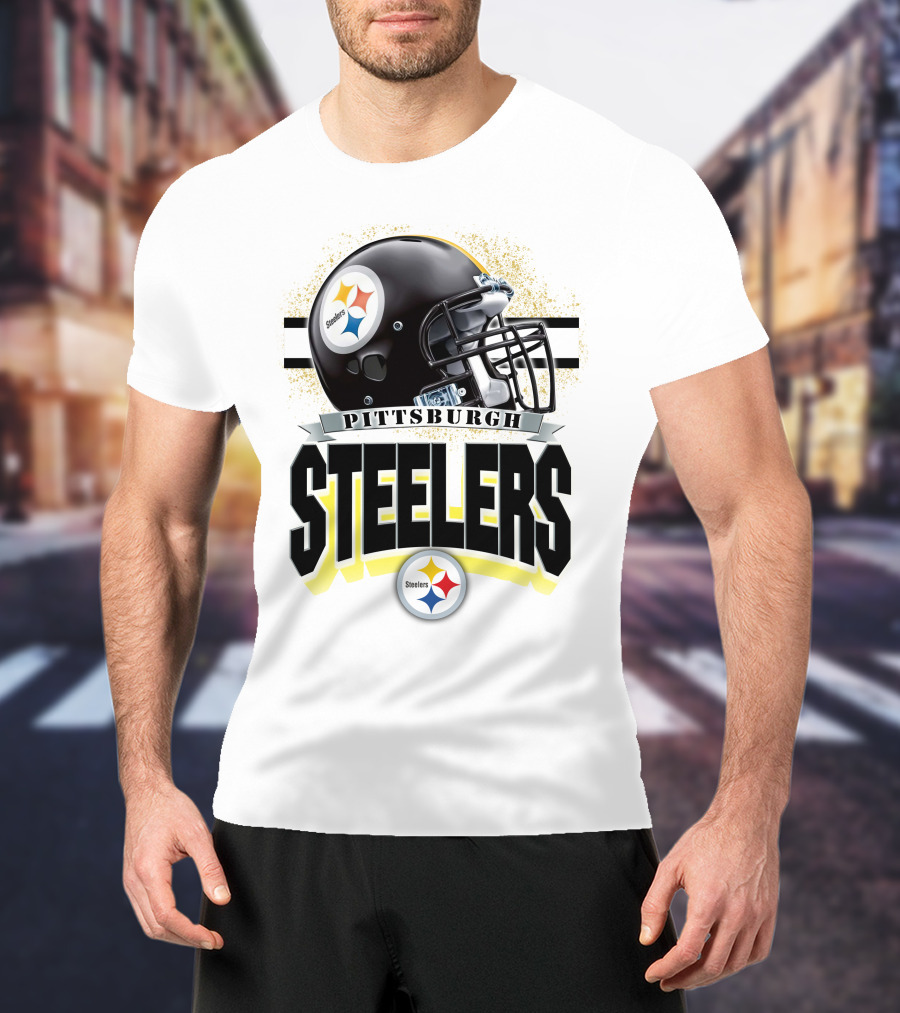 Pittsburgh Steelers Football Helmet Team T-Shirt