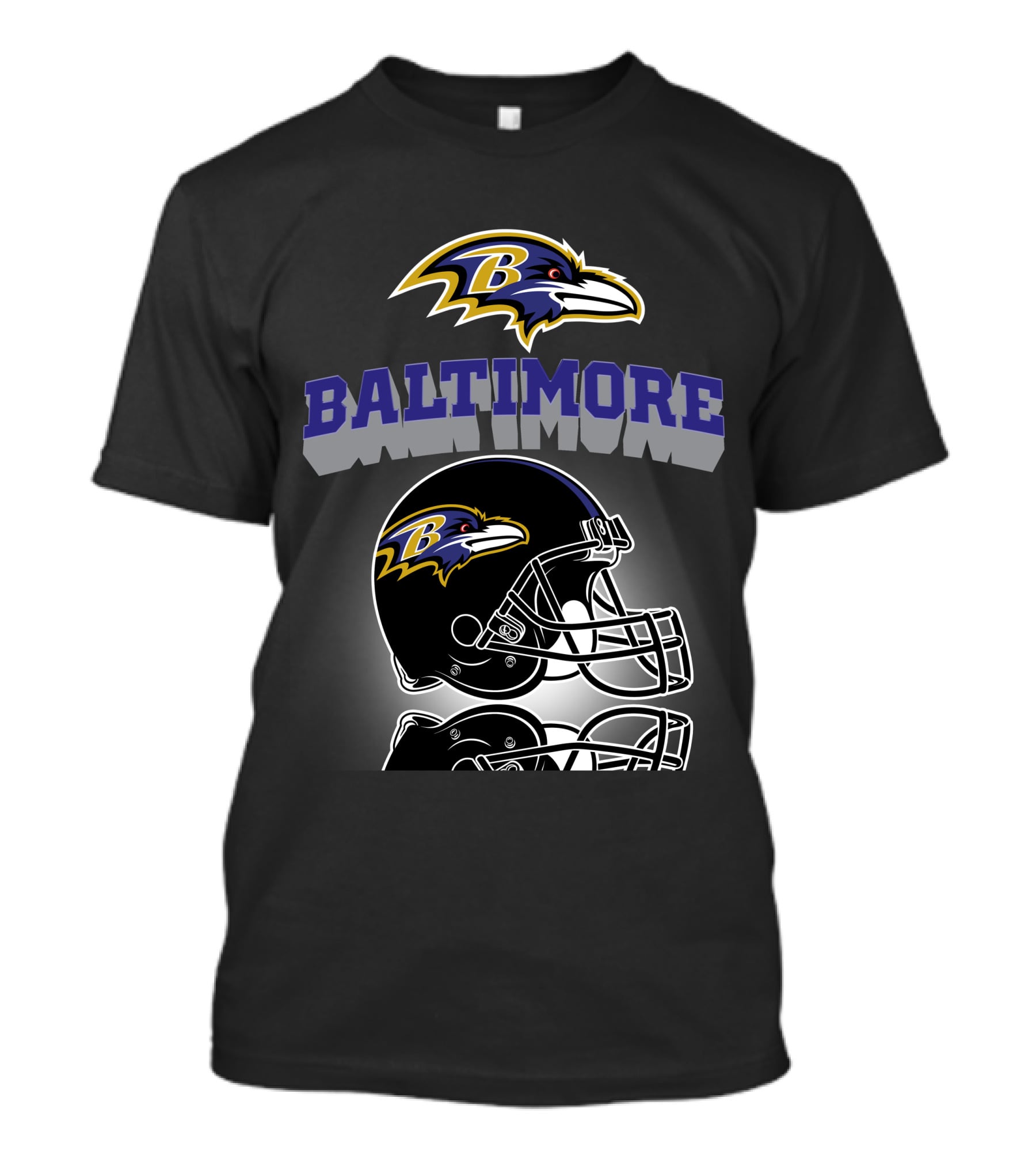 Baltimore Ravens Football Helmet Logo Ravens Head T-Shirt