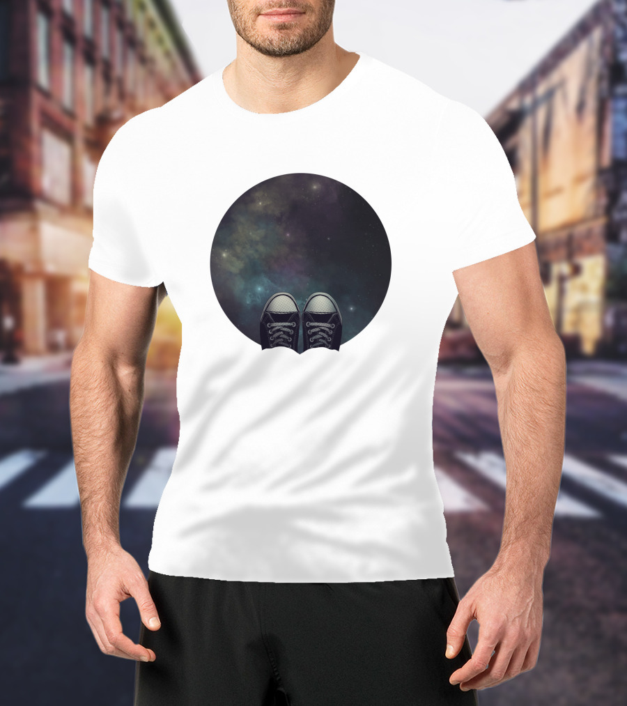 At The Edge Of The Universe 191686 Stars Converse Shoes Galaxy T-Shirt
