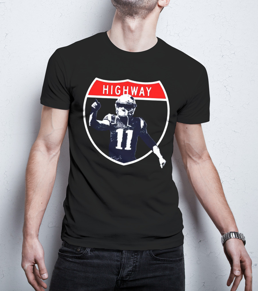 Highway Football Number 11 Shield T-Shirt
