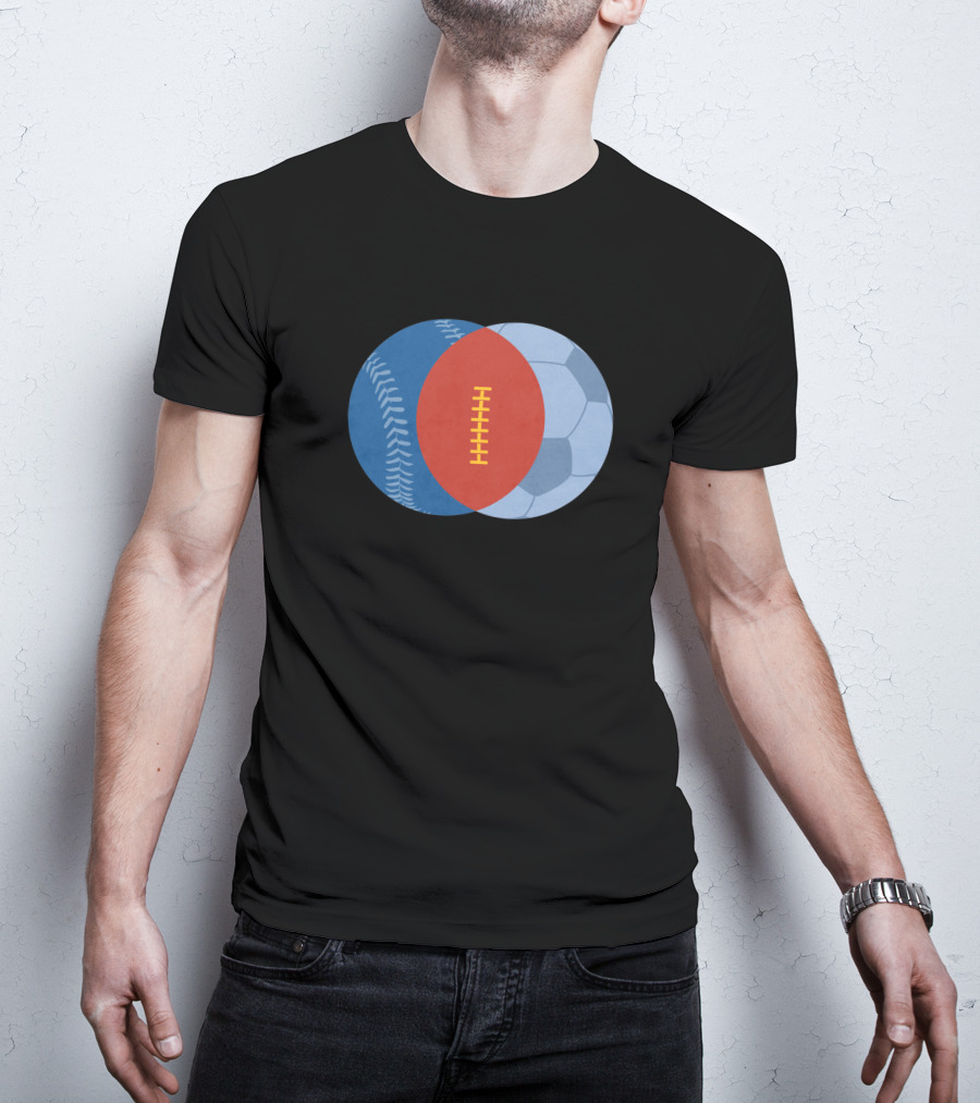 Baseball Soccer Football Venn Diagram All Sport 41978 T-Shirt