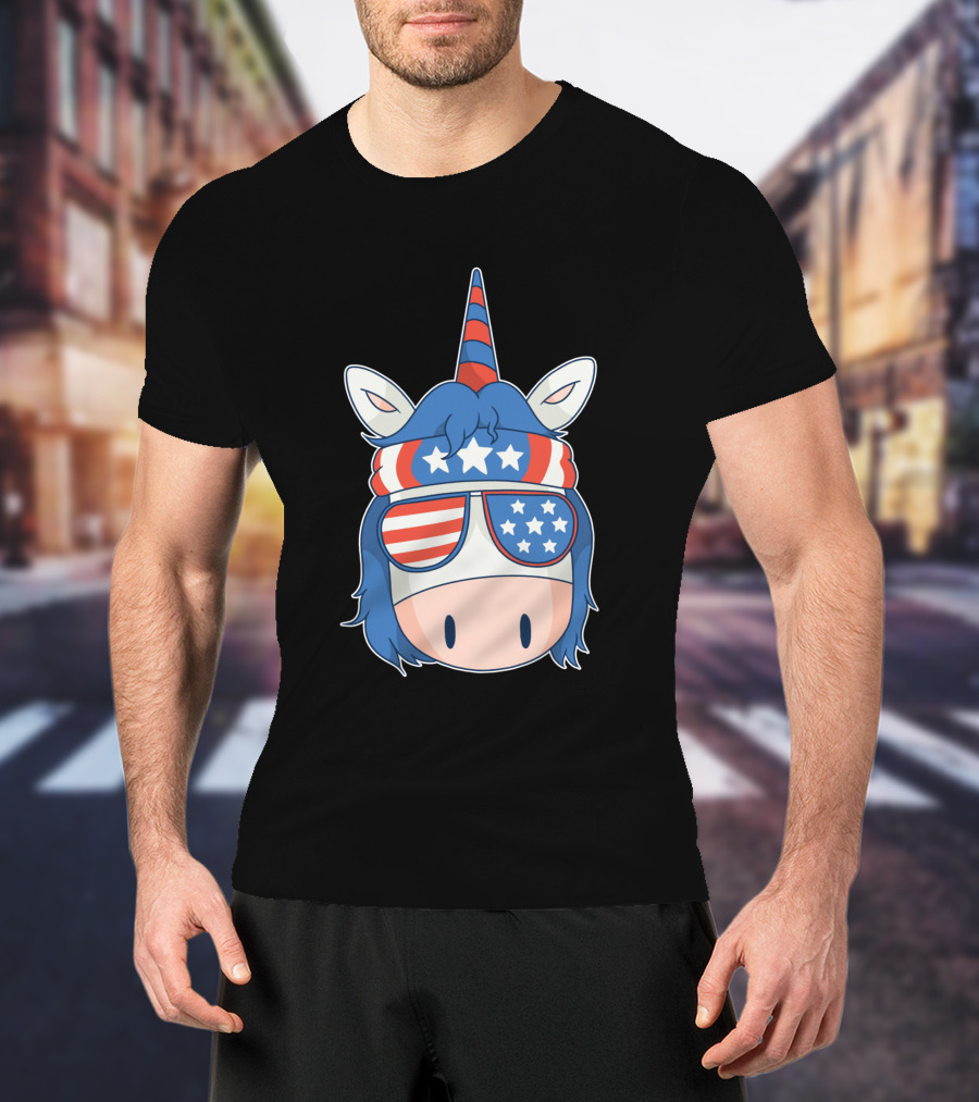 American Unicorn Stars And Stripes 1379084 T-Shirt
