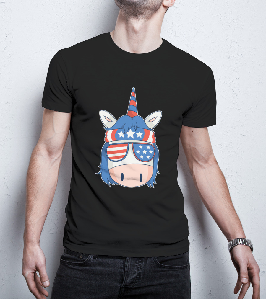 American Unicorn Stars And Stripes 1379084 T-Shirt