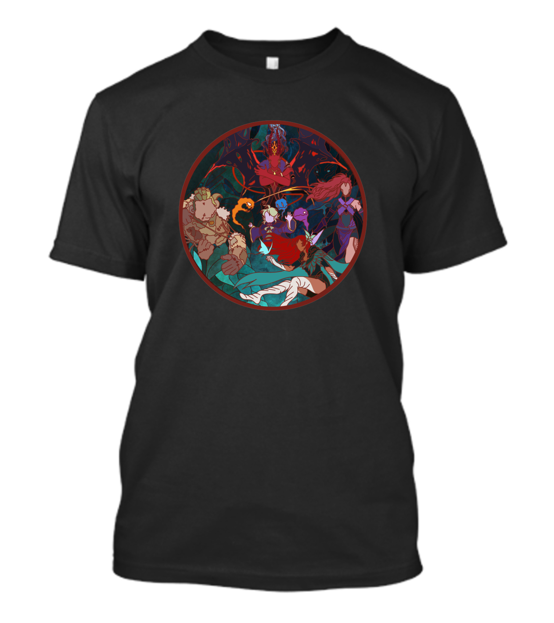 Arcana 1501753 Powerful Fantasy Characters In Mystical Forest T-Shirt