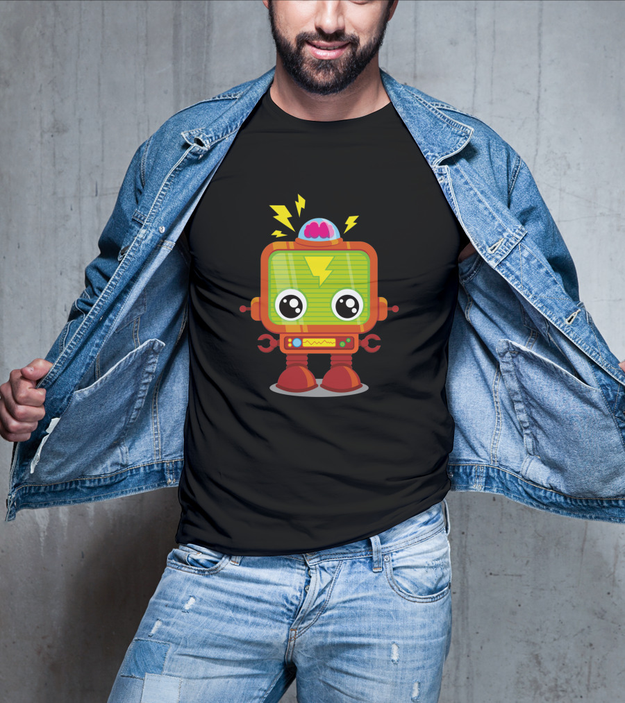 Baby Robot 29128 Lightning Brain Power T-Shirt