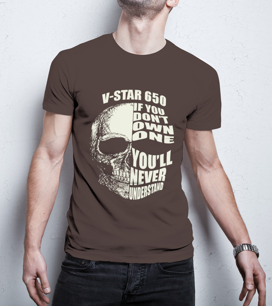 V-Star 650 If You Don't Own One You'll Never Understand Skull T-Shirt
