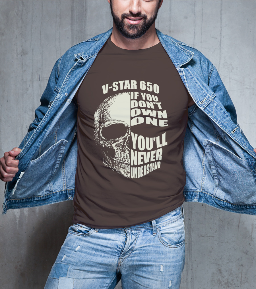 V-Star 650 If You Don't Own One You'll Never Understand Skull T-Shirt