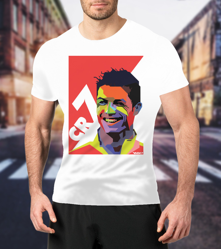 CR7 Colorful Soccer Icon T-Shirt