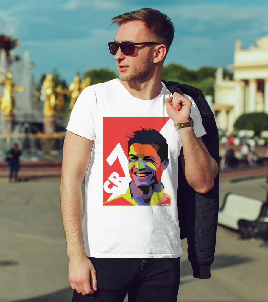 CR7 Colorful Soccer Icon T-Shirt