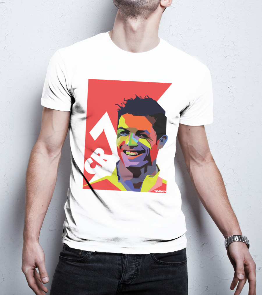 CR7 Colorful Soccer Icon T-Shirt
