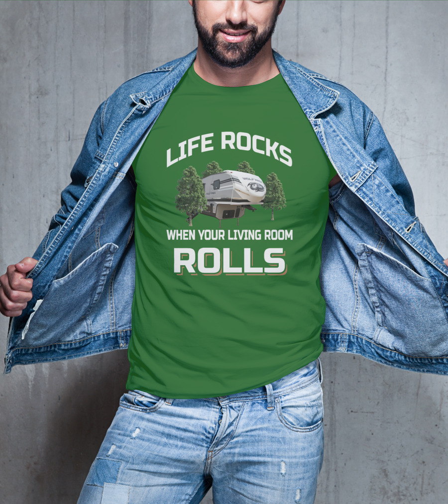 Life Rocks When Your Living Room Rolls Wolf Pack T-Shirt