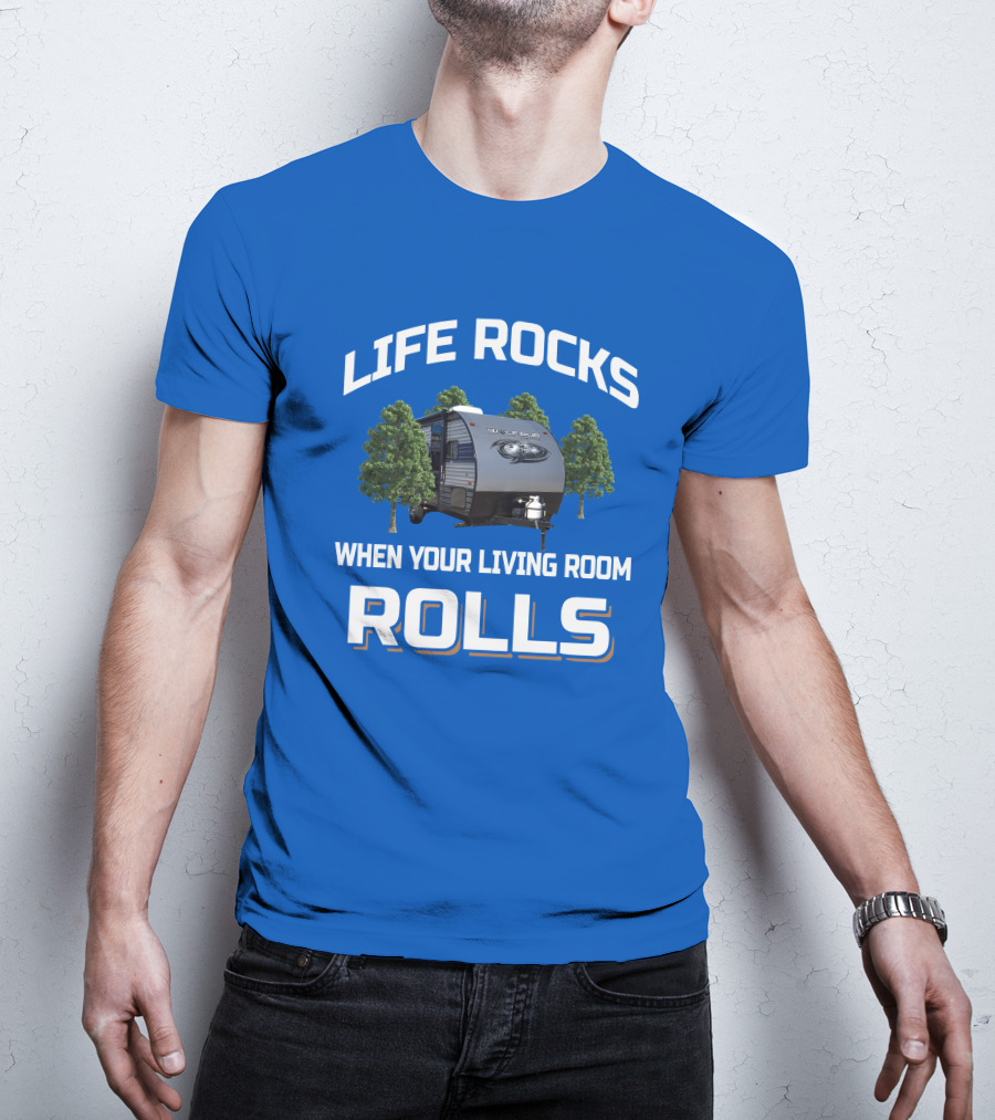 Life Rocks When Your Living Room Rolls Wolf Pup T-Shirt