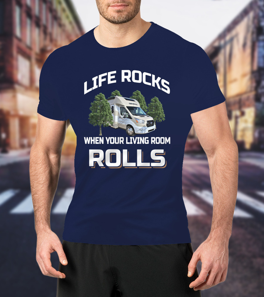 Life Rocks Gemini 23TE When Your Living Room Rolls T-Shirt