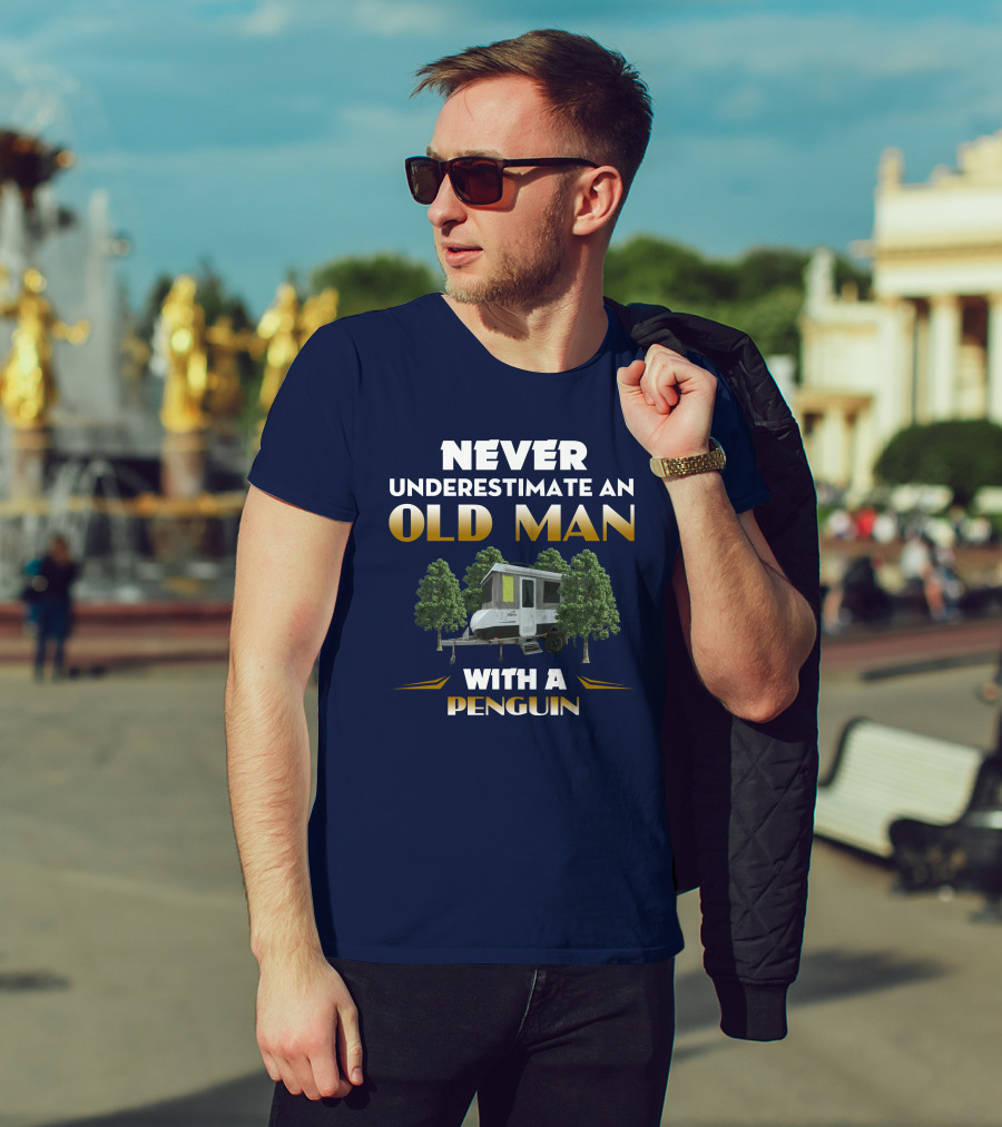 Never Underestimate An Old Man With A Jayco Penguin Outback Camper In Nature T-Shirt