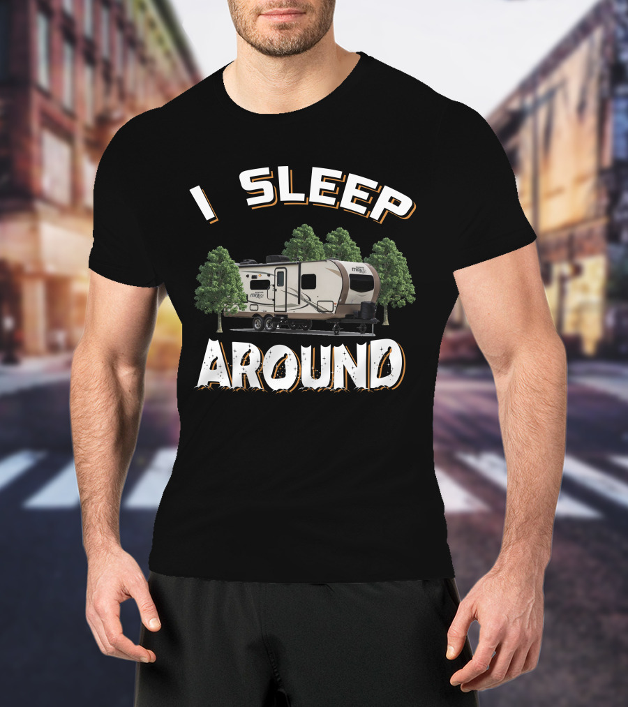 I Sleep Around Rockwood Mini Lite 2507S Camping Trailer Adventure T-Shirt