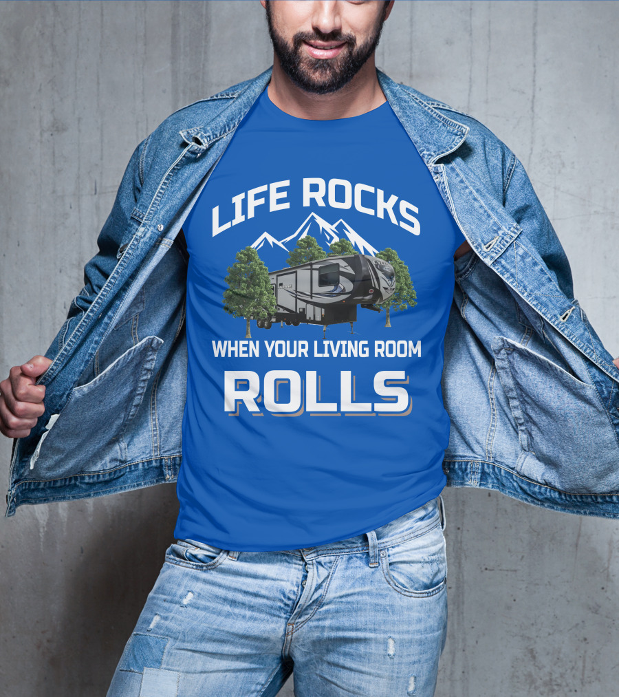 Life Rocks When Your Living Room Rolls Heartland Cyclone T-Shirt