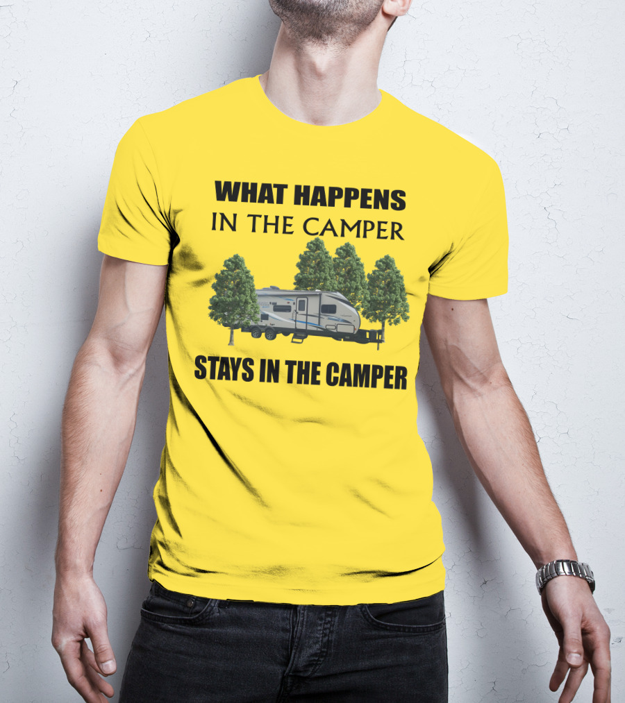 What Happens In The Camper Stays In The Camper Coachman 184 BHS T-Shirt