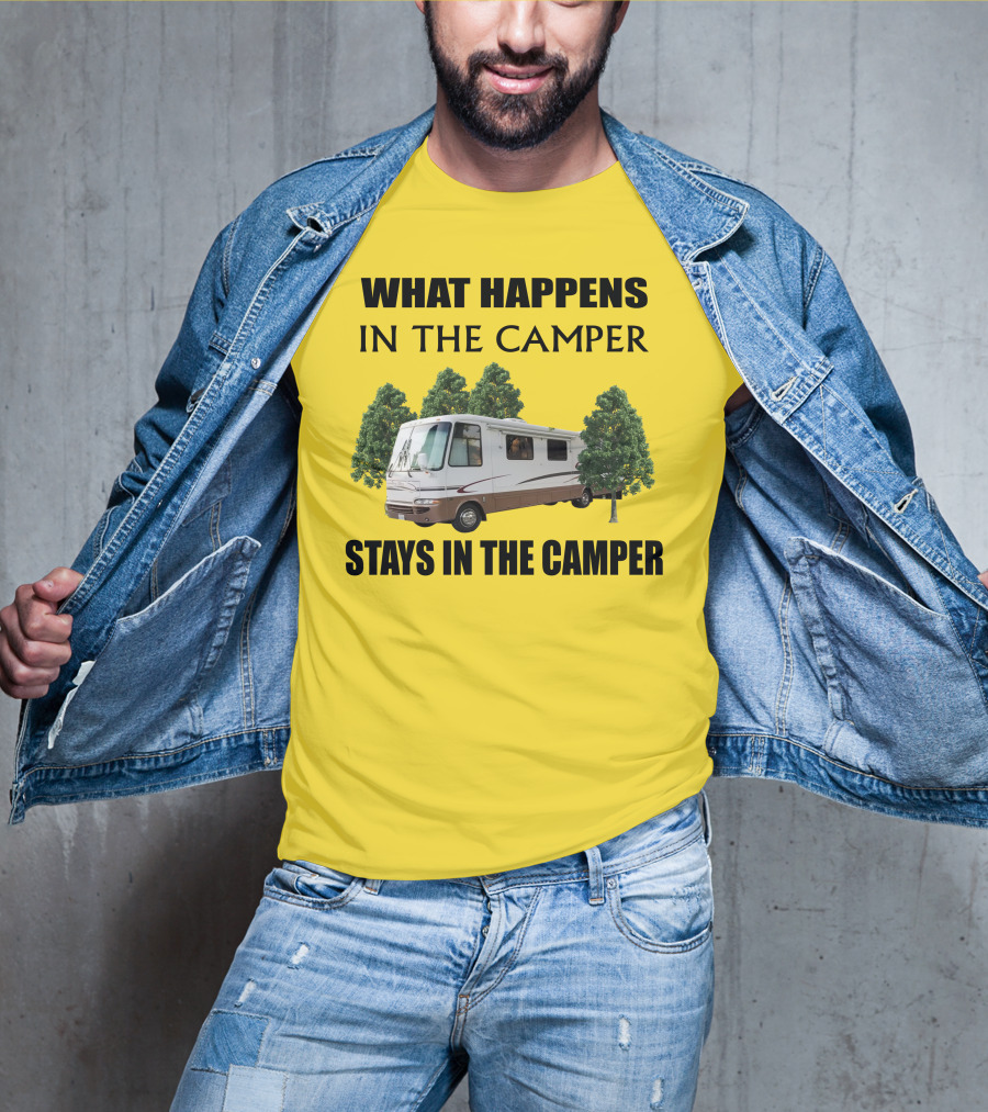What Happens In The Camper Stays In The Camper RV 2002 Kountry Star T-Shirt