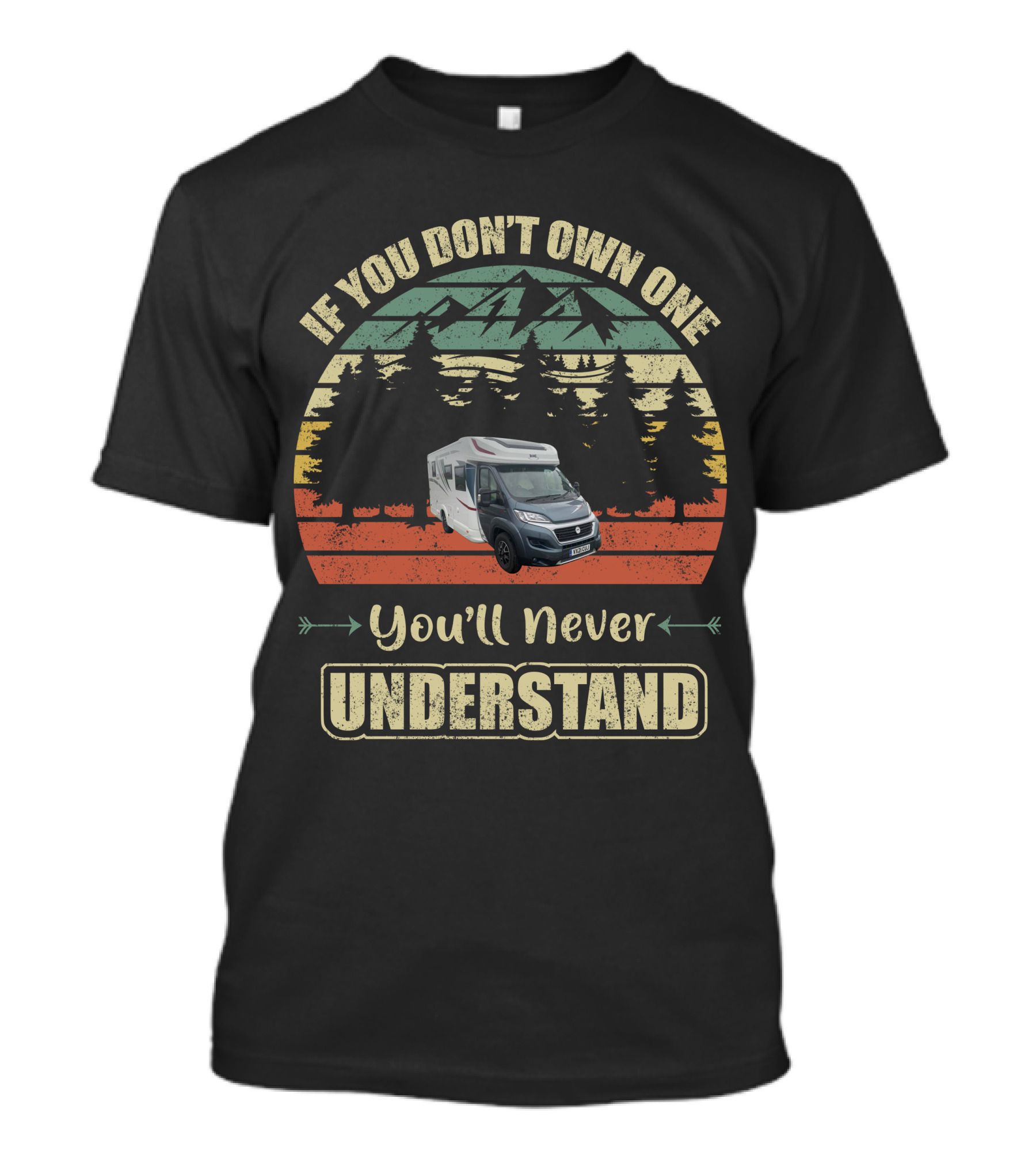 If You Don't Own One You'll Never Understand Autotrail Campervan Mountains Retro Vintage T-Shirt