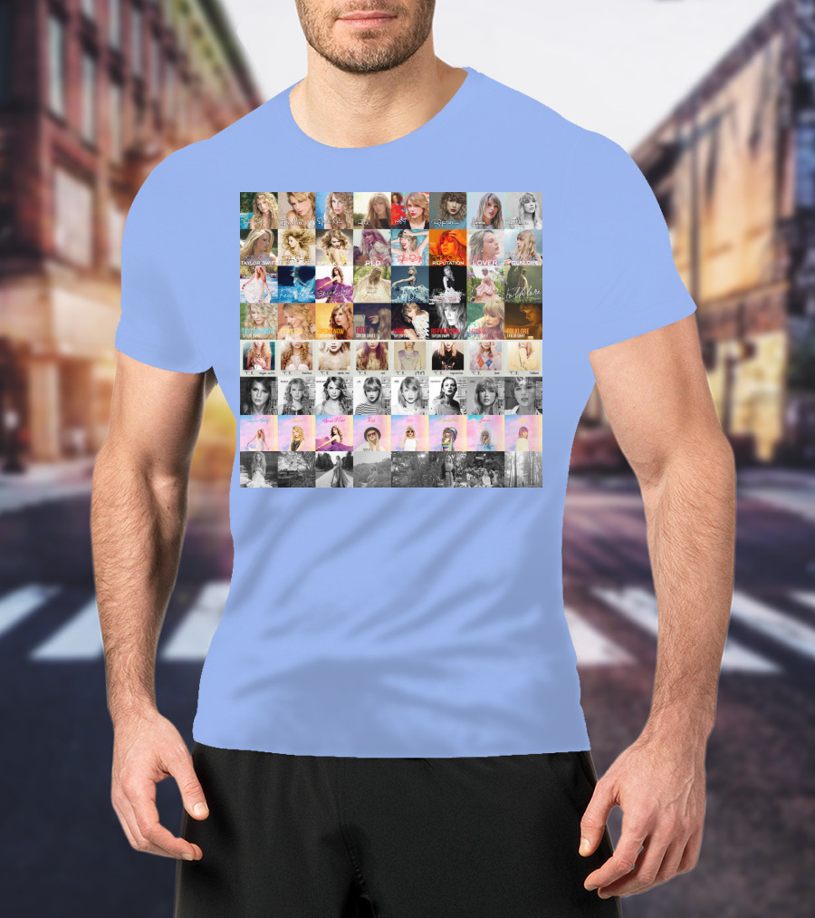 Taylor Swift Album Covers Through Each Era's T-Shirt