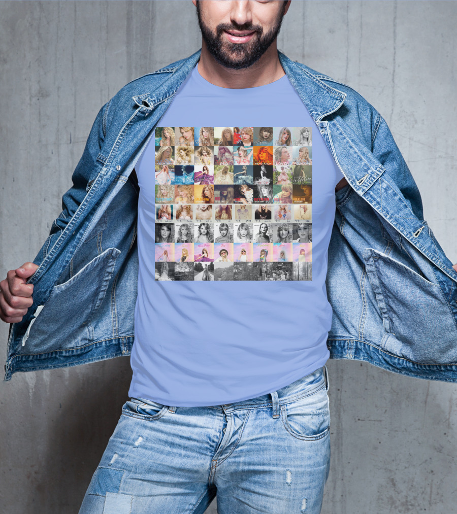 Taylor Swift Album Covers Through Each Era's T-Shirt