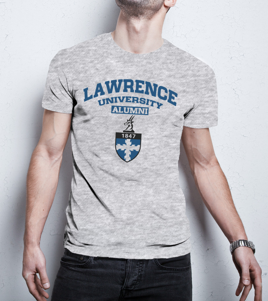 Lawrence University Alumni 1847 Crest With Antelope Emblem T-Shirt