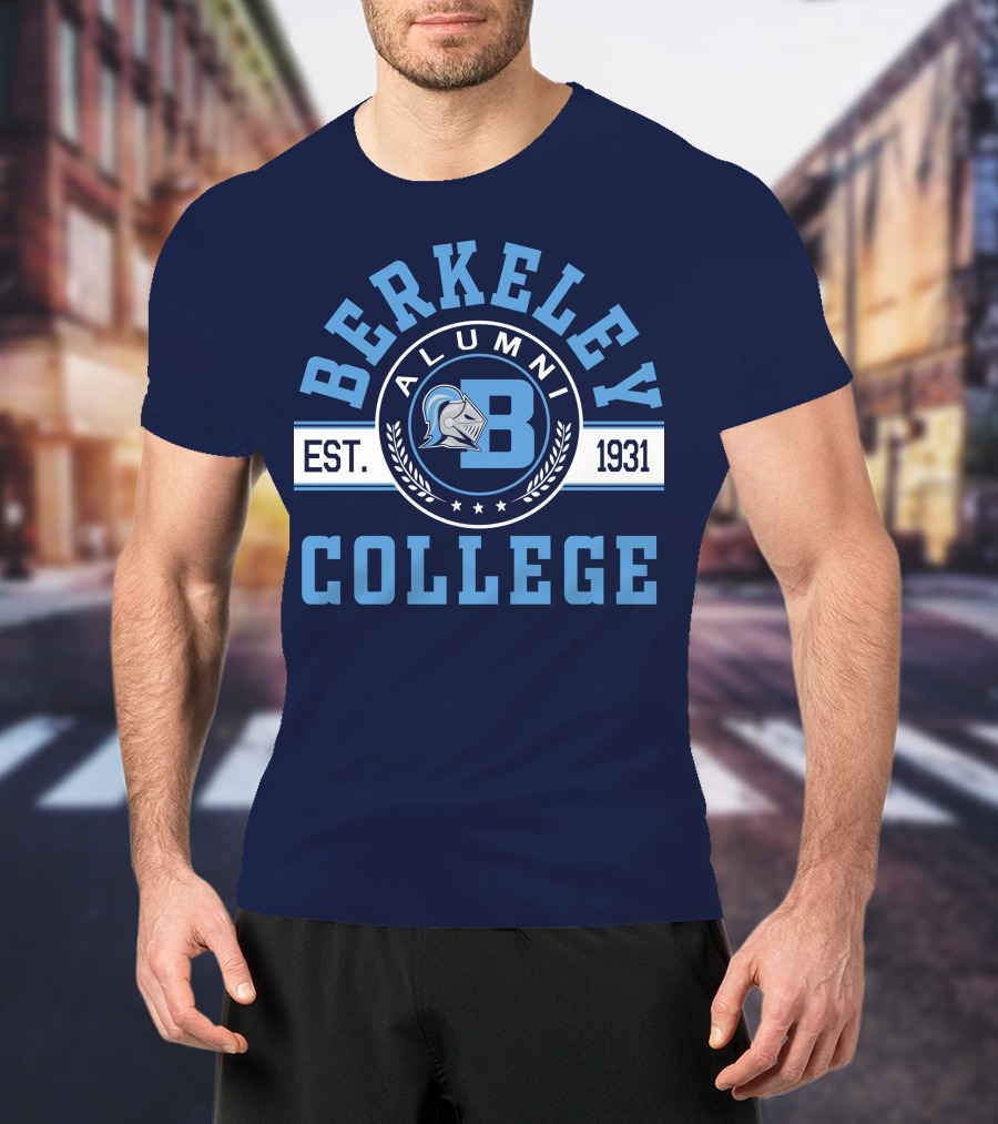 Berkeley College Alumni Est. 1931 Knight Logo B T-Shirt