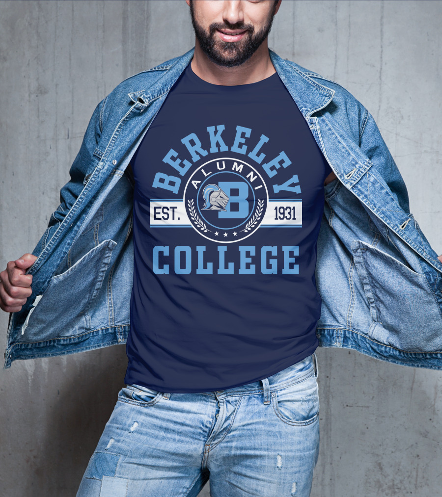 Berkeley College Alumni Est. 1931 Knight Logo B T-Shirt