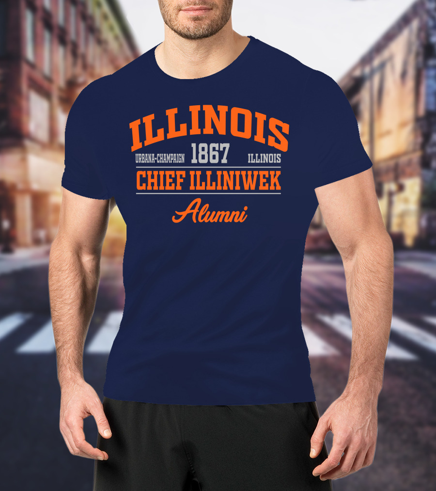 ILLINOIS URBANA-CHAMPAIGN 1867 CHIEF ILLINIWEK ALUMNI T-Shirt