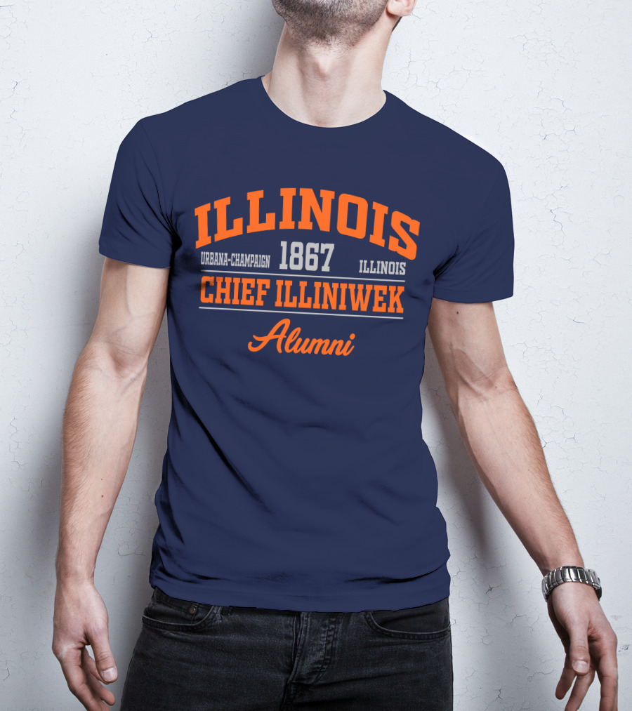 ILLINOIS URBANA-CHAMPAIGN 1867 CHIEF ILLINIWEK ALUMNI T-Shirt