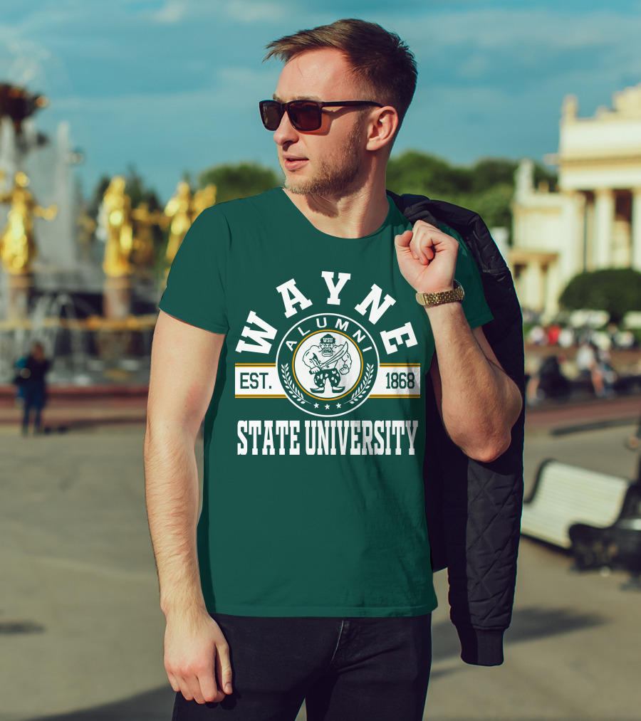 Wayne State University Alumni WSU EST. 1868 T-Shirt