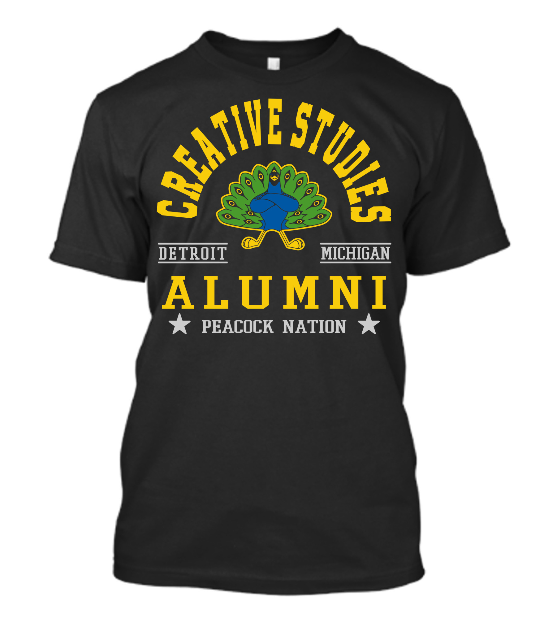 Creative Studies Alumni Detroit Michigan Peacock Nation T-Shirt