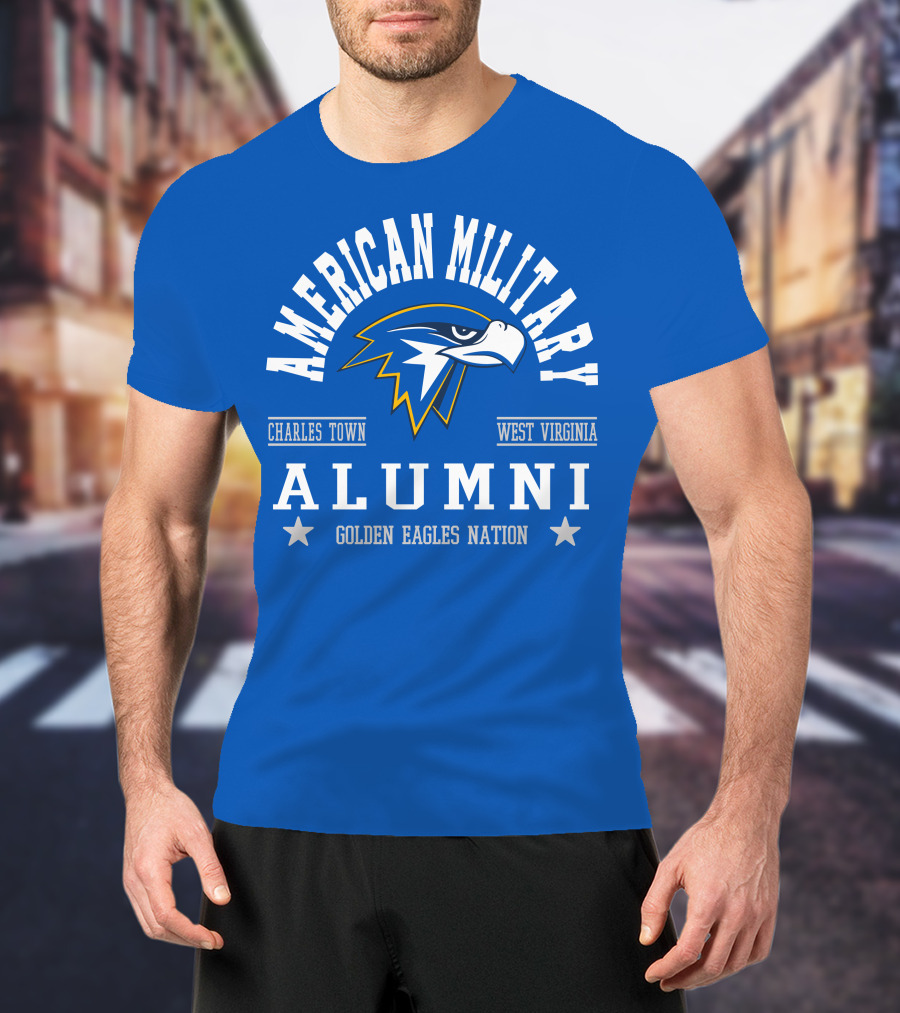 American Military Alumni Golden Eagles Nation Charles Town West Virginia T-Shirt