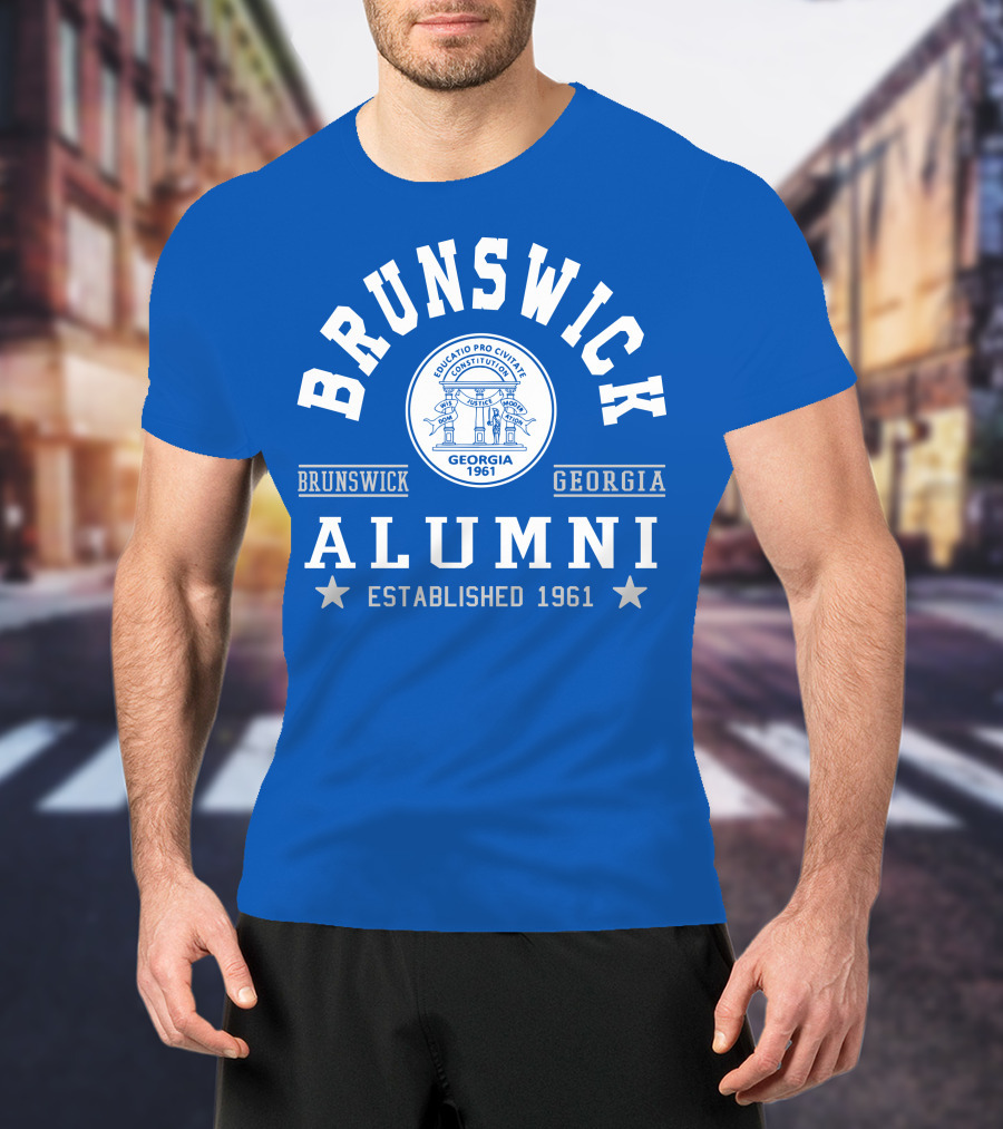 Brunswick Georgia Alumni Established 1961 Collegiate Pride T-Shirt